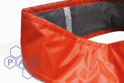 High Temp Sili Glass Cloth Connector (With St/St Mesh, Graphite Glass Cloth, Superwool and PTFE Layers